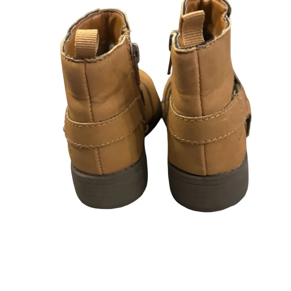OshKosh B'gosh Little Kids Tan Ankle Booties Size 8M Toddler